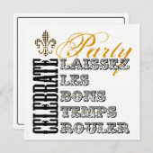 Laat de Good Times Roll Party maar komen Kaart (Voorkant / Achterkant)