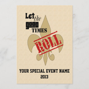 Laat de Good Times Roll Special Event Party Kaart
