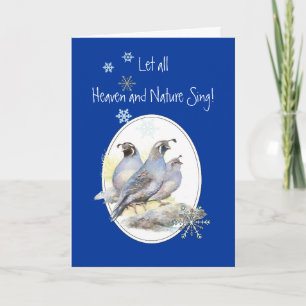 Laat de Hemel & de Natuur Klinken Schriftuur Kerst Feestdagen Kaart