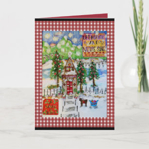 Laat de hemel en de aarde zingen feestdagen kaart