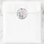 Laat de hemel en de Natuur zingen, kerstkarol Ronde Sticker (Tas)