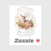 Laat de herfst gaan sticker (Vel)