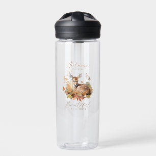 Laat de herfst gaan waterfles