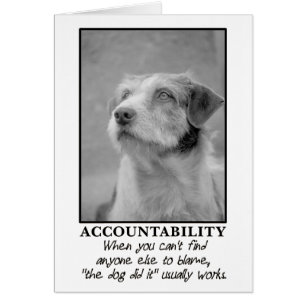 Laat de hond de schuld nemen van je farce