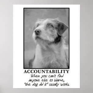 Laat de hond de schuld nemen voor je farts [S] Poster