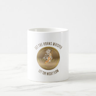 Laat de hoorns fluisteren Jazz Quote Koffiemok