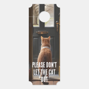 Laat de kat alsjeblieft niet uit