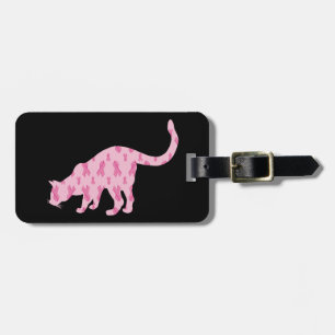 Laat de kat van de kure kanker bagagelabel