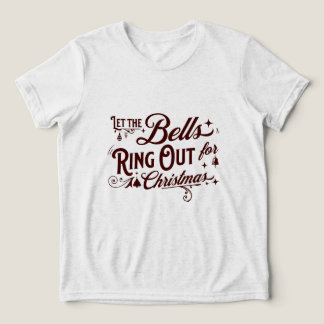 Laat de Kerstklokken Klinken voor het Kerstfeest Tri-Blend Shirt