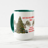 Laat de kerstreels rollen mok (Voorkant links)