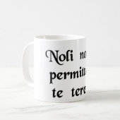 Laat de klootzakken je niet neerhalen. koffiemok (Voorkant links)