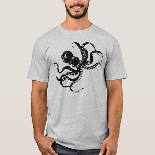 Laat de Kraken los! Geweldige Octopus Shirt (Voorkant)