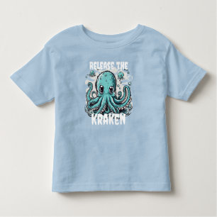 Laat de kraken los! Schattigee octopus Kinder Shirts