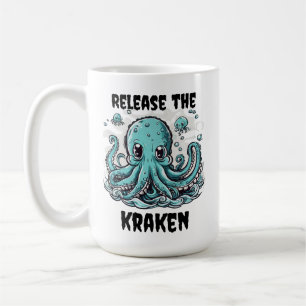 Laat de kraken los! Schattigee octopus Koffiemok