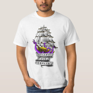 Laat de kraken los t-shirt