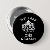 Laat de Kraken vrij Ronde Button 7,6 Cm (Voorkant /achterkant)