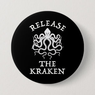 Laat de Kraken vrij Ronde Button 7,6 Cm