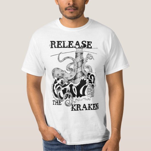 Laat de Kraken vrij T-shirt (Voorkant)
