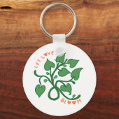 Laat de liefde Bloom Sleutelhanger (Voorkant)