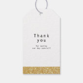 "Laat de liefde groeien" moderne kalligrafie bruil Cadeaulabel (Achterkant)