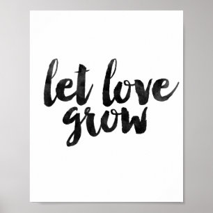 Laat de liefde groeien poster