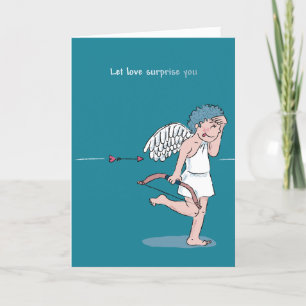Laat de liefde je verrassen feestdagen kaart