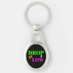 Laat de low-neonstijl vallen sleutelhanger