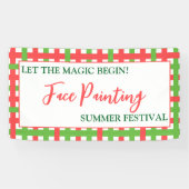 Laat de magie beginnen! – Aangepaste Gezichtschild Spandoek (Horizontaal)