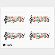 Laat de muziek spreken, muzieknoten