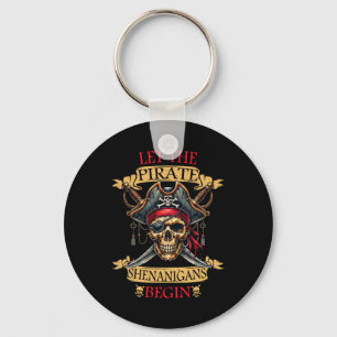 Laat de piraten Shenanigans beginnen met Halloween Sleutelhanger