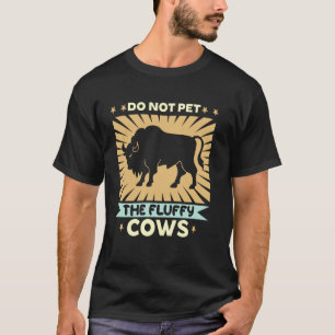 Laat de pluizige Koeien South Dakota Funny Amer ni T-shirt