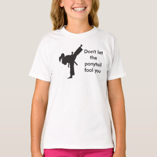 Laat de Ponytail je niet beroven - Meisjes T-shirt