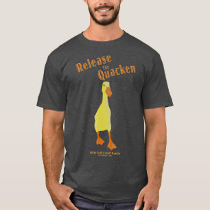 Laat de Quacken Duck Runner Duck Duck los T-shirt