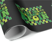 Laat de Schelmenstreken Beginnen Iers Groovy Retro Cadeaupapier (Rol Hoek)