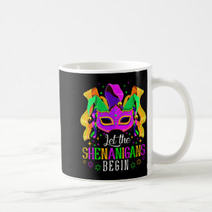Laat de Schelmenstreken Beginnen Nar Fun Mardi Gra Koffiemok