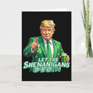 Laat de Schelmenstreken Beginnen St. Patrick's Day Kaart