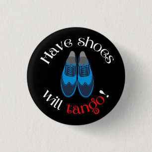 Laat de schoenen van de Mannen Tango-schoenen staa Ronde Button 3,2 Cm