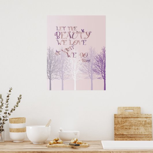 Laat de schoonheid poster (Keuken)