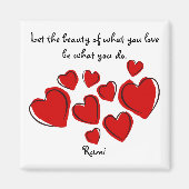 Laat de schoonheid Rumi Magnet Magneet (Voorkant)