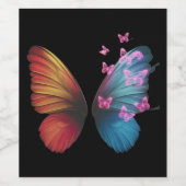 Laat de schoonheid zien wijn etiket (Enkel label)