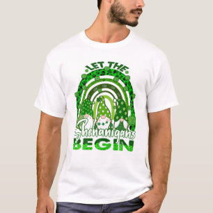 Laat de Shenanigans beginnen met Gnome Rainbow St T-shirt