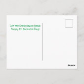 Laat de Shenanigans beginnen met St. Patrick's Day Briefkaart (Achterkant)
