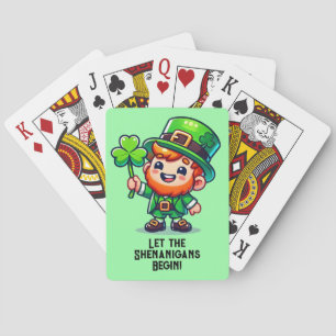Laat de Shenanigans beginnen, St. Patrick's Day Pokerkaarten