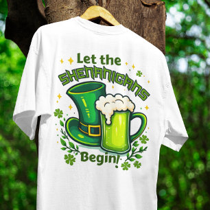 Laat de shenanigans St. Patrick dag beginnen op wi T-shirt
