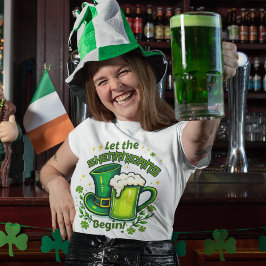 Laat de shenanigans St. Patrick dag beginnen op wi T-shirt