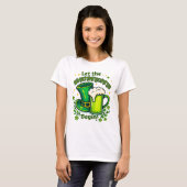 Laat de shenanigans St. Patrick dag beginnen op wi T-shirt (Voorkant volledig)