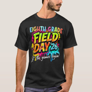 Laat de Spelen Beginnen Achtste Klas Veld Dag 2026 T-shirt