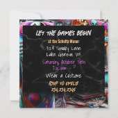 Laat de Spelen Beginnen | Halloweenfeest  (Achterkant)