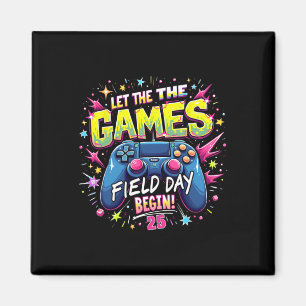 Laat de Spelen Beginnen Veld Dag 2025 Gamer Design Magneet
