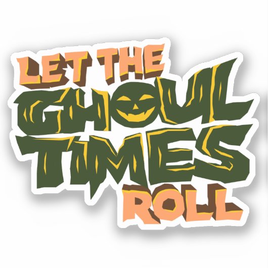 Laat de tijd draaien sticker (Voorkant)